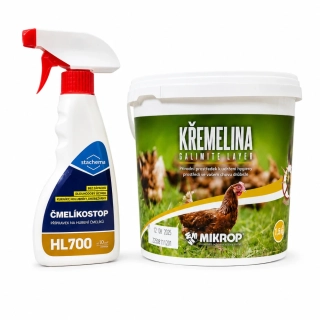 Set proti čmelíkom – Čmelíkostop HL700 + Kremelina pre hydinu